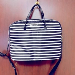 Kate Spade Laptop Bag Black and White